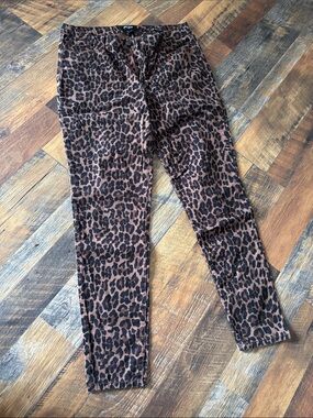 Nine West womens Leopard Print Jeans - Brown & Black